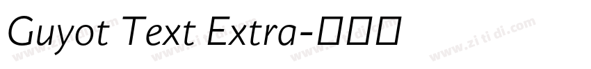 Guyot Text Extra字体转换